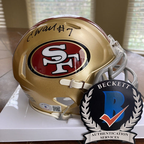 CHARVARIUS WARD AUTOGRAPHED SIGNED SAN FRANCISCO 49ERS MINI HELMET BECKETT