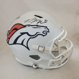 BO NIX SIGNED DENVER BRONCOS F/S 2024 ALTERNATE SPEED REPLICA HELMET BECKETT QR