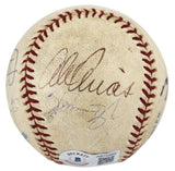 (7) Delgado, Gant, Fielder, Arias, Bush +2 Signed OAL Baseball BAS #AB76889