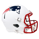 Rob Gronkowski New England Patriots Signed Riddell Flat White Replica Helmet JSA