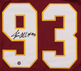 Jonathan Allen Signed Redskins Jersey (Prova COA) 1st Rd Pick 2017 Draft DE/Bama