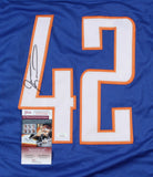 Jevon Kearse Signed Florida Gators The Freak Jersey (JSA COA) 3xPro Bowl D.E.