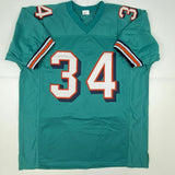 Autographed/Signed RICKY WILLIAMS Miami Teal Football Jersey JSA COA Auto