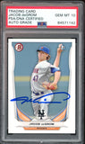 2014 Bowman Prospects #BP73 Jacob Degrom RC Rookie PSA/DNA Auto GEM MINT 10