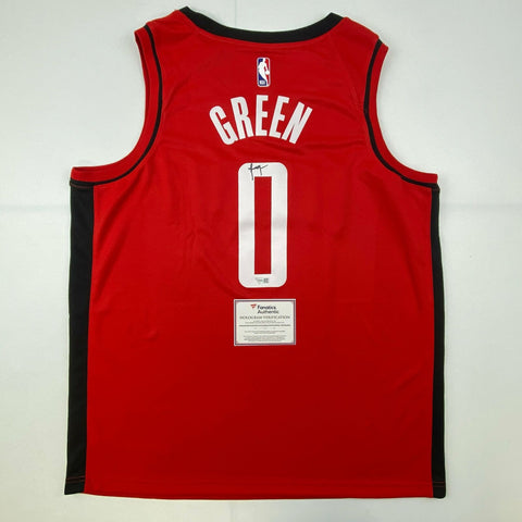 Autographed/Signed Jalen Green Houston Rockets Authentic Jersey Fanatics COA