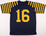 Denard Robinson Signed Michigan Wolverines Throwback Jersey (Beckett) Jaguars RB