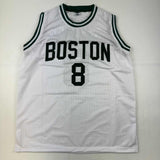 Autographed/Signed Kristaps Porzingis Boston White Basketball Jersey JSA COA