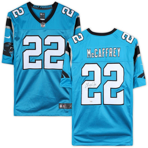 CHRISTIAN McCAFFREY Autographed Carolina Panthers Limited Jersey FANATICS