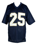 Raghib Rocket Ismail Signed Notre Dame Fighting Irish Jersey (Beckett COA) W.R.