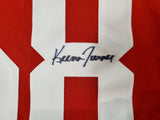 SAN FRANCISCO 49ERS KEENA TURNER AUTOGRAPHED RED JERSEY BECKETT BAS 195246