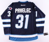 Ondrej Pavelec Signed Jets Jersey (PSA COA) Playing career 2007-present / Goalie