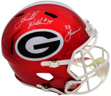 HERSCHEL WALKER AUTOGRAPHED GEORGIA FLASH FULL SIZE HELMET HEISMAN BECKETT