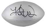 Kurt Warner Signed Wilson Replica Duke Metallic Silver Nfl Football BAS Witness