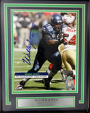 WALTER JONES AUTOGRAPHED FRAMED 8X10 PHOTO SEATTLE SEAHAWKS MCS HOLO 100322