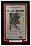 Buccaneers 2003 Super Bowl XXXVII San Diego Tribune Newspaper Framed 157877