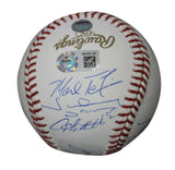 2009 New York Yankees Team Signed World Series Baseball 9 Sigs Steiner 33945