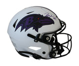 Ray Lewis Signed Baltimore Ravens Authentic Lunar Speed Flex Helmet BAS 31493