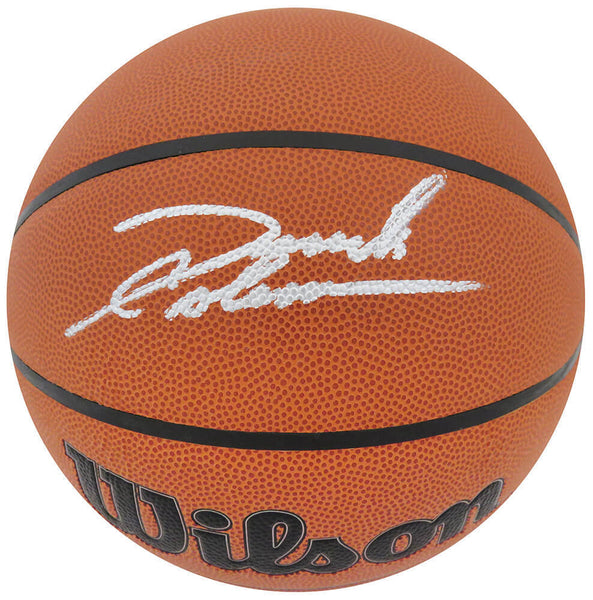 Derrick Coleman Signed Wilson Indoor/Outdoor NBA Basketball - (SCHWARTZ COA)