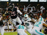 Ka'Deem Carey Autographed Bears 8x10 Leaping for TD PF Photo- JSA W Auth *White