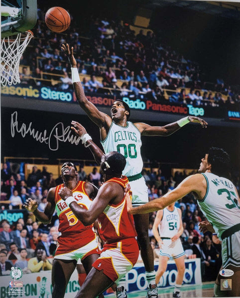 Robert Parish Autographed Boston Celtics 16x20 Photo Beckett Witnessed