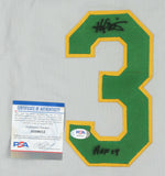 Harold Baines Signed Oakland Athletics Jersey Inscribed "HOF 19" (PSA COA) A's