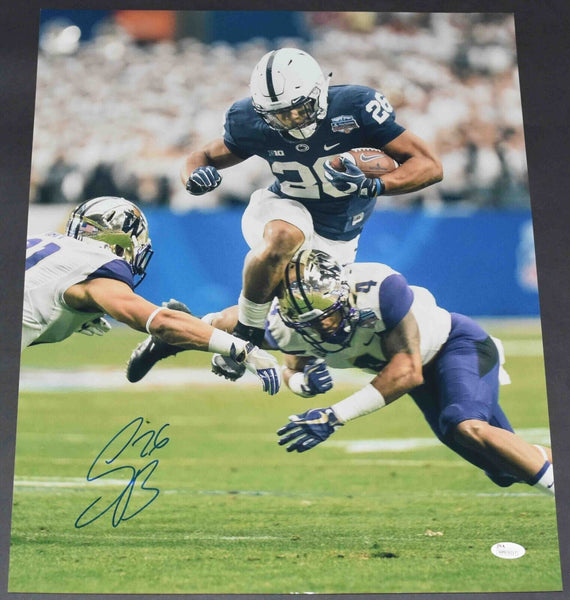 SAQUON BARKLEY AUTOGRAPHED PENN STATE NITTANY LIONS FIESTA BOWL 16x20 PHOTO JSA