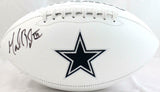 Marion Barber Autographed Dallas Cowboys Logo Football-JSA W *Black