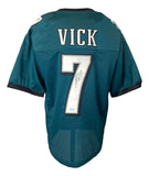 Michael Vick Philadelphia Signed Green Football Jersey BAS ITP