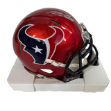 Autographed/Signed Joe Mixon Houston Texans Mini Football Helmet JSA COA