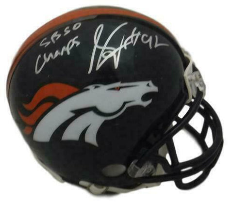 Sylvester Williams Autographed Denver Broncos Mini Helmet SB 50 Champs 13842