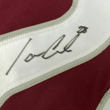 Autographed/Signed IAN COLE Colorado Maroon Hockey Jersey PSA/DNA COA Auto