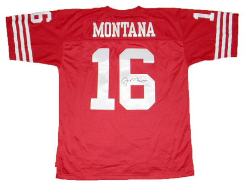 JOE MONTANA SIGNED AUTOGRAPHED SAN FRANCISCO 49ERS #16 MITCHELL & NESS JERSEY