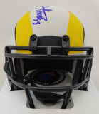 ERIC DICKERSON "HOF" SIGNED RAMS LUNAR ECLIPSE SPEED MINI HELMET BECKETT