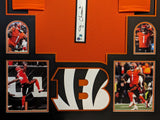 FRAMED CINCINNATI BENGALS JAMARR CHASE AUTOGRAPHED JERSEY BECKETT HOLO