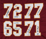 Capital Punishment Jersey Signed by (4) Redskins Mann, Butz, Grant, Manley