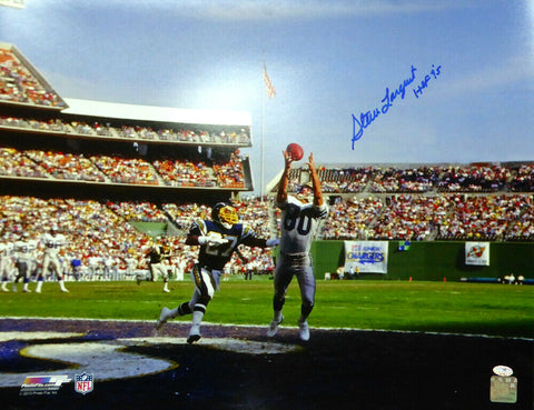 STEVE LARGENT AUTOGRAPHED SIGNED 16X20 PHOTO SEAHAWKS "HOF 95" MCS HOLO 112512