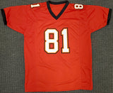 TAMPA BAY BUCCANEERS ANTONIO BROWN AUTOGRAPHED RED JERSEY BECKETT BAS 192602