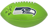 DEVON WITHERSPOON AUTOGRAPHED SEAHAWKS GREEN LOGO FOOTBALL MCS HOLO 221350