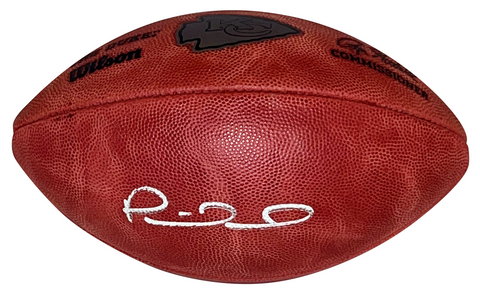 PATRICK MAHOMES SIGNED KANSAS CITY CHIEFS METALLIC NFL DUKE WILSON FOOTBALL BAS