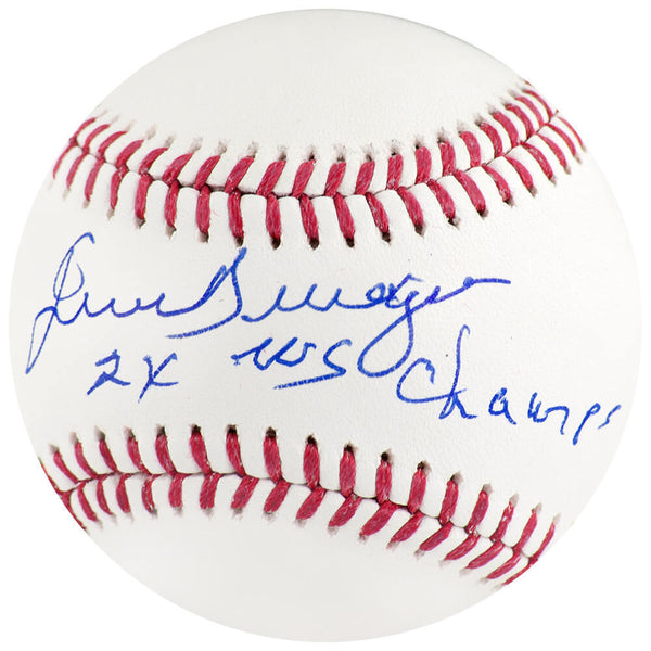 Juan Berenguer Signed Rawlings Official MLB Baseball w/2x WS Champs - (SS COA)