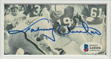 Colts Johnny Unitas Authentic Signed & Framed 3x5 Index Card BAS #AA03436