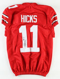 C. J Hicks Signed Ohio State Buckeyes Pro Cut Jersey (JSA COA) 2023 Sophomore LB