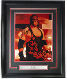 Kane Signed Framed WWE 11x14 Photo JSA ITP