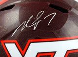 Michael Vick Autographed Virginia Tech F/S Speed Helmet-Beckett W Hologram