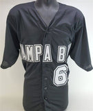 Jim Morris Signed Tampa Bay Devil Rays Jersey (Beckett COA) 35 year old Rookie