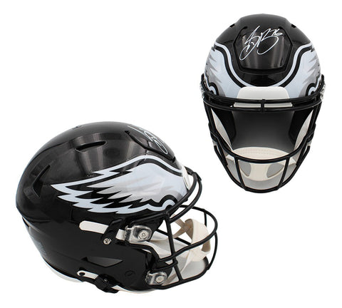 Saquon Barkley Signed Philadelphia Eagles Speed Flex Authentic Alt Black Helmet