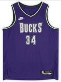 GIANNIS ANTETOKOUNMPO Bucks 2022-23 Autographed Classic Edition Jersey FANATICS