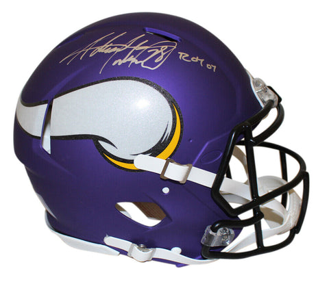 Adrian Peterson Signed Minnesota Vikings Authentic Speed Helmet ROY BAS 39014