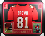 ANTONIO BROWN (Buccaneers red SKYLINE) Signed Autographed Framed Jersey Beckett