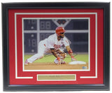 Jimmy Rollins Signed Framed 11x14 Philadelphia Phillies Baseball Photo BAS